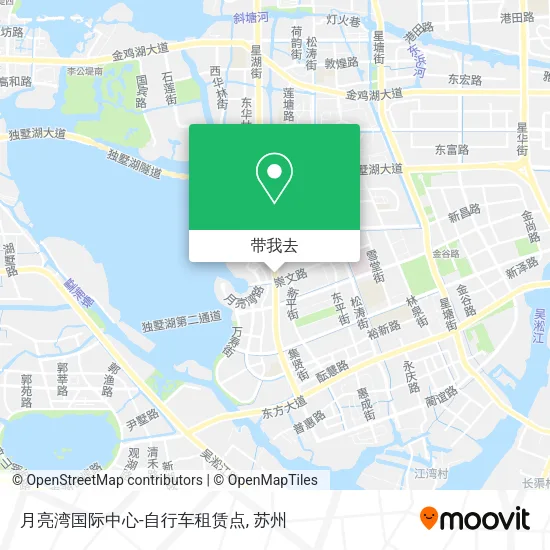 月亮湾国际中心-自行车租赁点地图