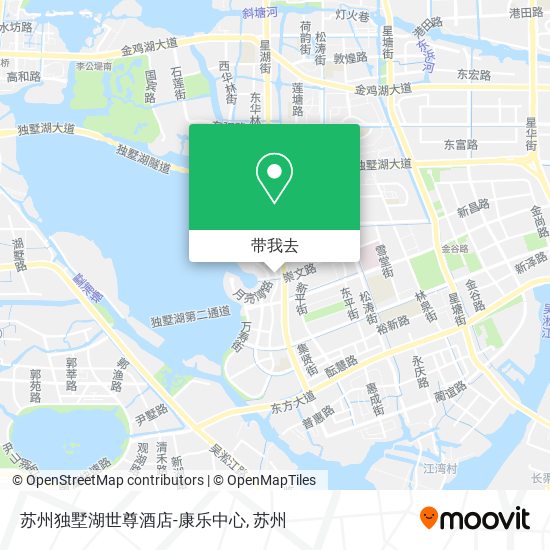 苏州独墅湖世尊酒店-康乐中心地图