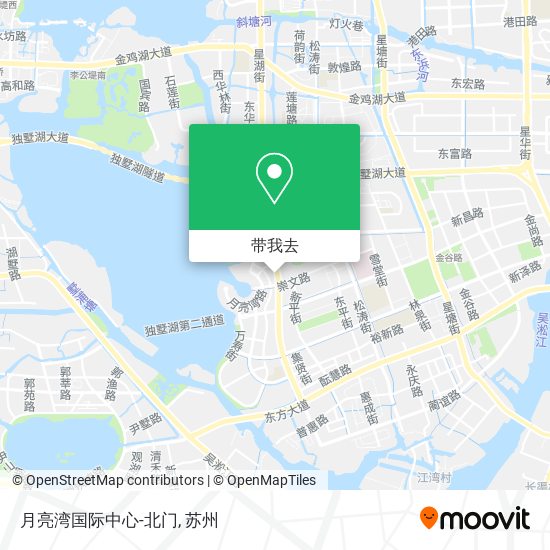 月亮湾国际中心-北门地图