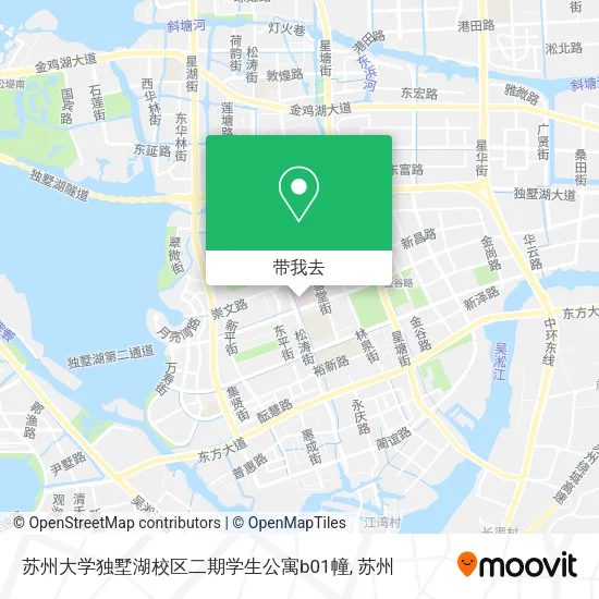 苏州大学独墅湖校区二期学生公寓b01幢地图