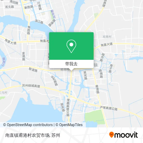 甪直镇甫港村农贸市场地图