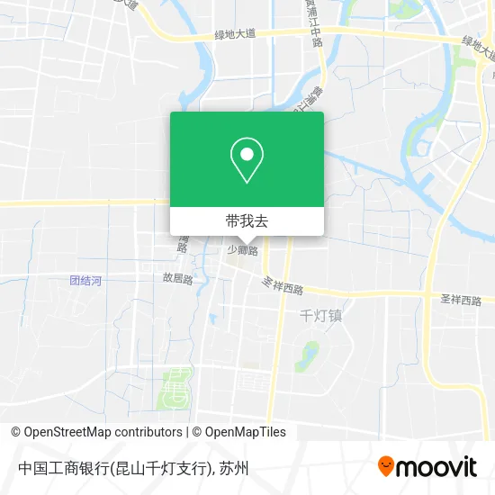 中国工商银行(昆山千灯支行)地图