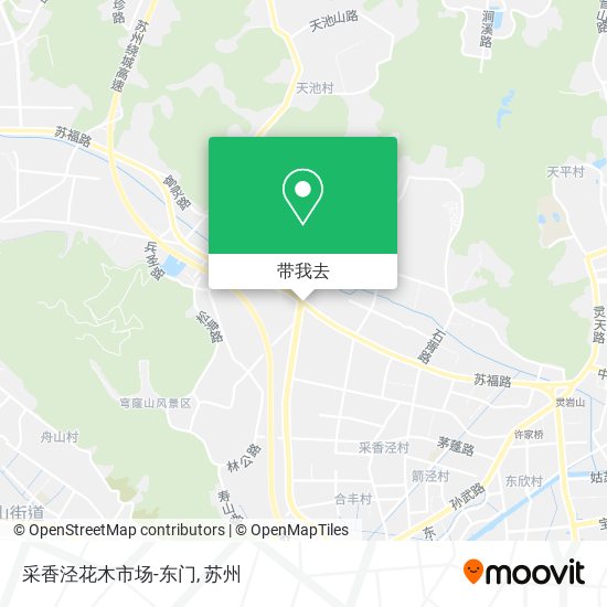 采香泾花木市场-东门地图