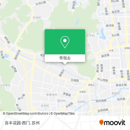 吾丰花园-西门地图