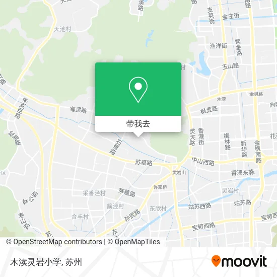 木渎灵岩小学地图