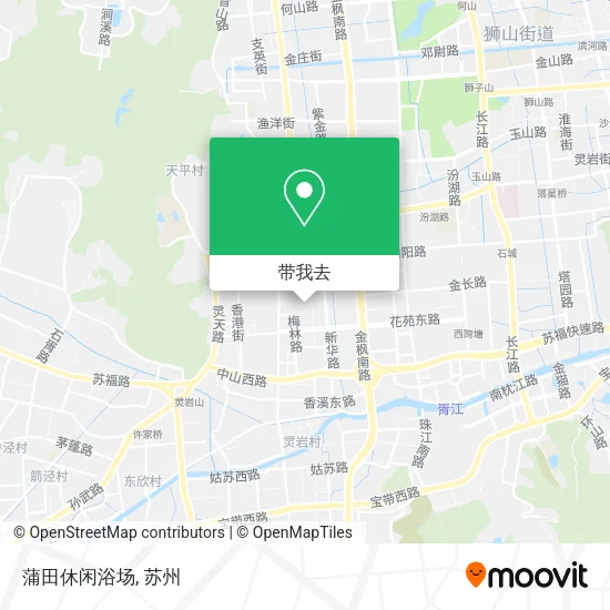 蒲田休闲浴场地图