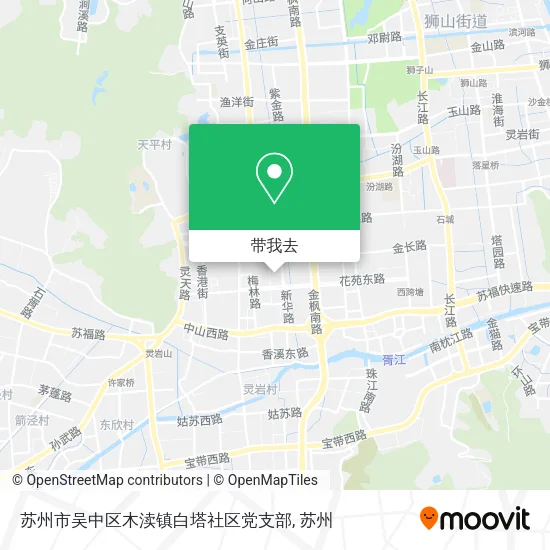 苏州市吴中区木渎镇白塔社区党支部地图