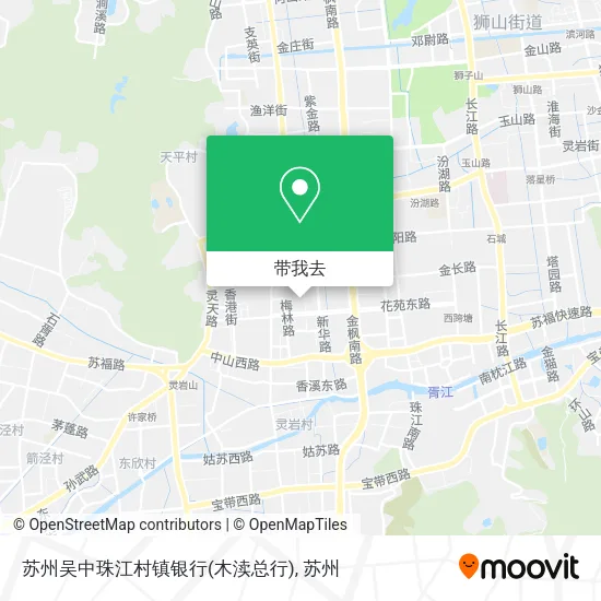 苏州吴中珠江村镇银行(木渎总行)地图