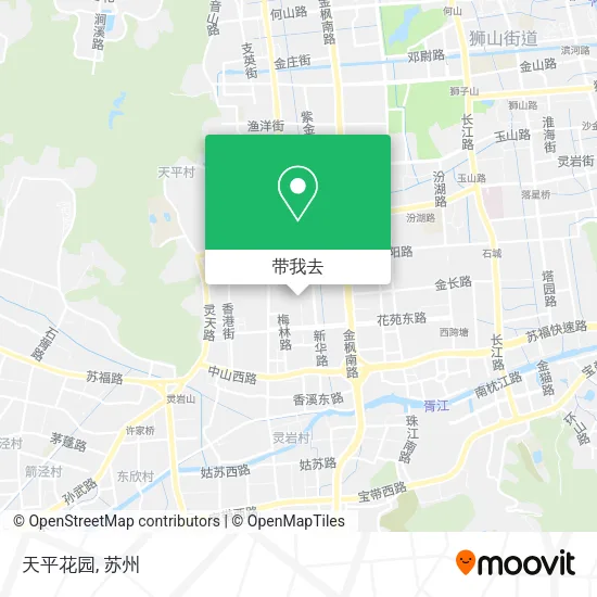 天平花园地图
