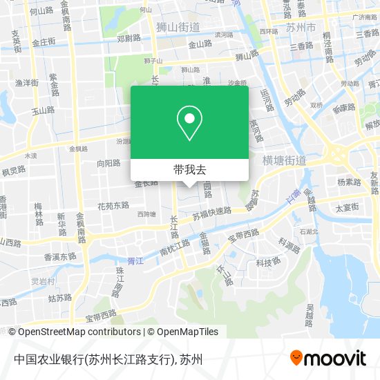 中国农业银行(苏州长江路支行)地图