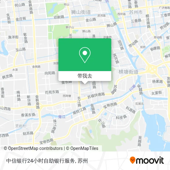 中信银行24小时自助银行服务地图
