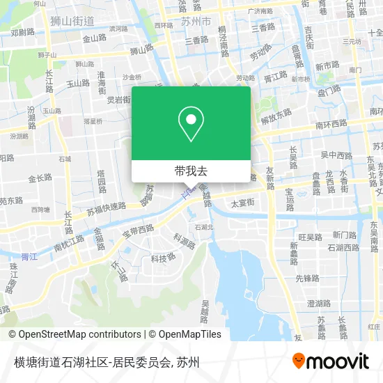 横塘街道石湖社区-居民委员会地图