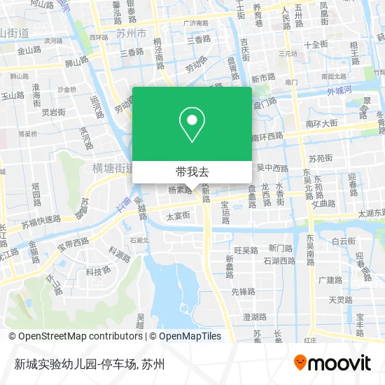 新城实验幼儿园-停车场地图
