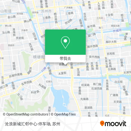 沧浪新城汇邻中心-停车场地图