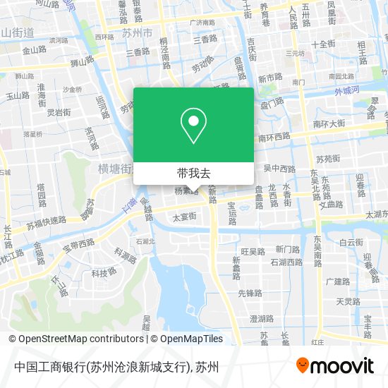 中国工商银行(苏州沧浪新城支行)地图
