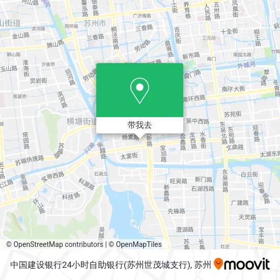 中国建设银行24小时自助银行(苏州世茂城支行)地图