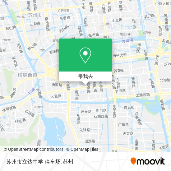 苏州市立达中学-停车场地图