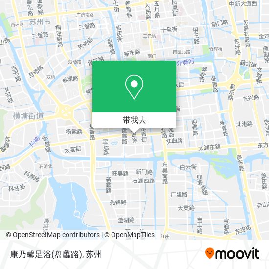 康乃馨足浴(盘蠡路)地图