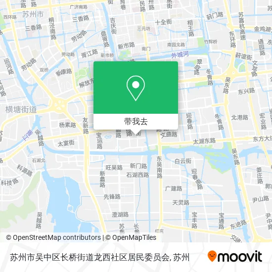 苏州市吴中区长桥街道龙西社区居民委员会地图