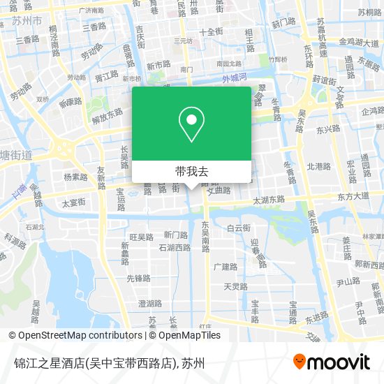 锦江之星酒店(吴中宝带西路店)地图