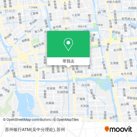 苏州银行ATM(吴中分理处)地图