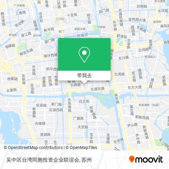 吴中区台湾同胞投资企业联谊会地图