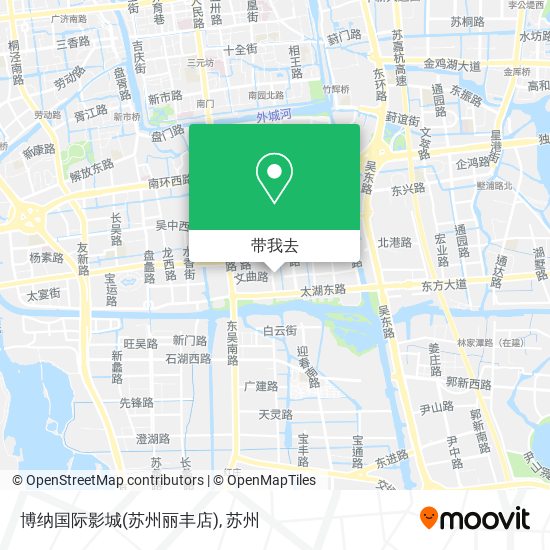 博纳国际影城(苏州丽丰店)地图