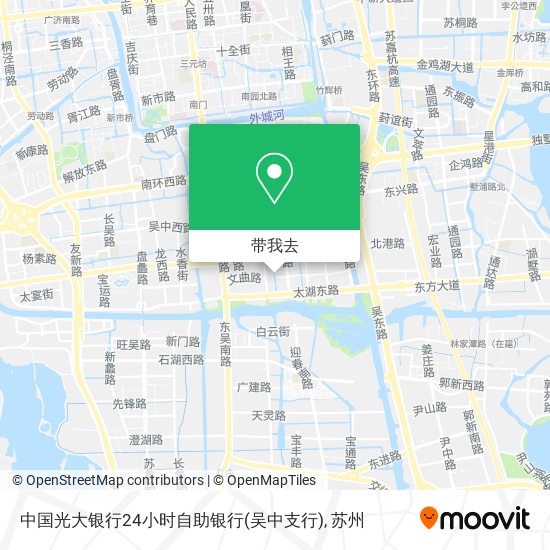 中国光大银行24小时自助银行(吴中支行)地图