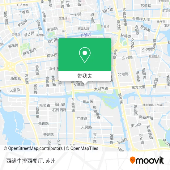 西缘牛排西餐厅地图