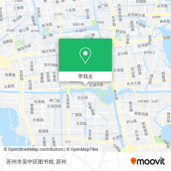 苏州市吴中区图书馆地图