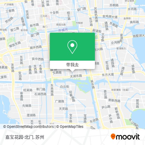 嘉宝花园-北门地图
