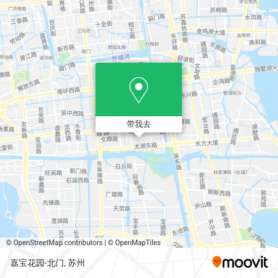 嘉宝花园-北门地图