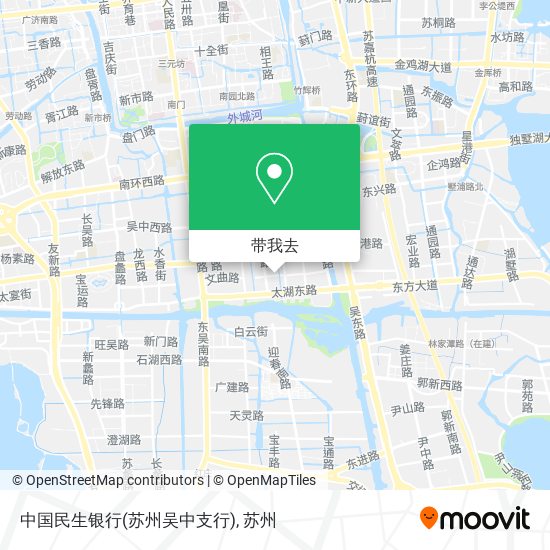 中国民生银行(苏州吴中支行)地图