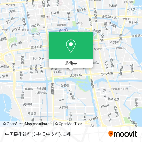 中国民生银行(苏州吴中支行)地图