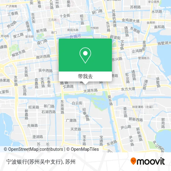 宁波银行(苏州吴中支行)地图