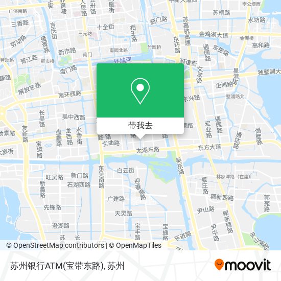 苏州银行ATM(宝带东路)地图