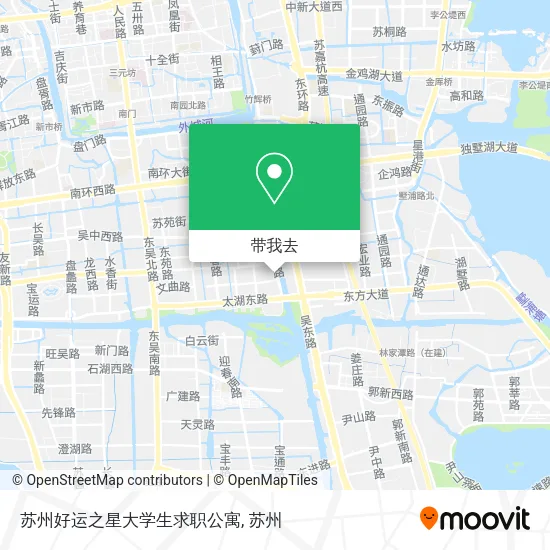 苏州好运之星大学生求职公寓地图