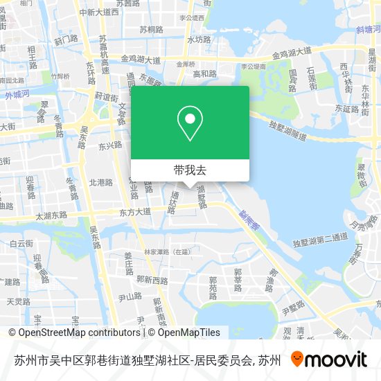 苏州市吴中区郭巷街道独墅湖社区-居民委员会地图