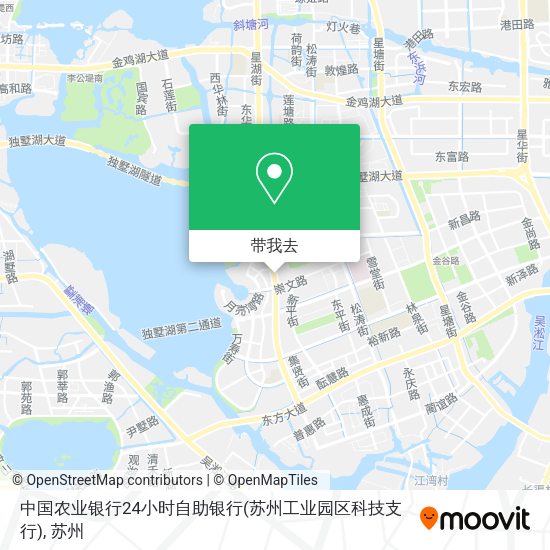 中国农业银行24小时自助银行(苏州工业园区科技支行)地图
