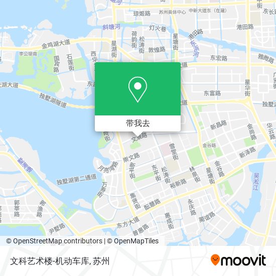 文科艺术楼-机动车库地图