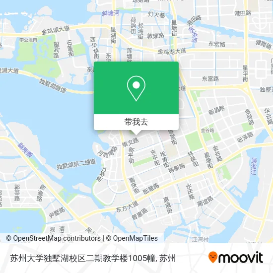 苏州大学独墅湖校区二期教学楼1005幢地图