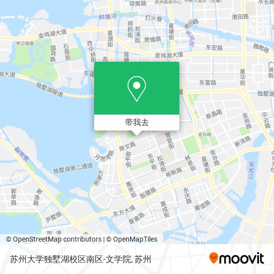 苏州大学独墅湖校区南区-文学院地图