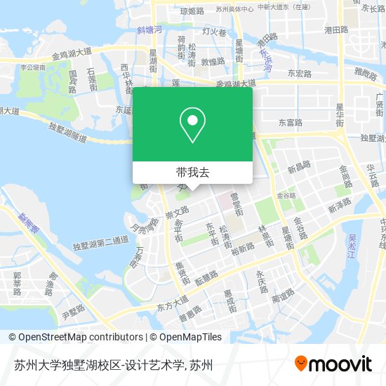 苏州大学独墅湖校区-设计艺术学地图