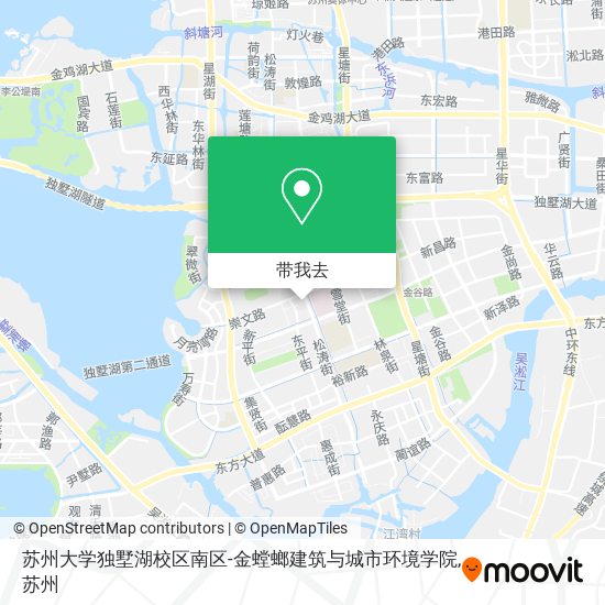 苏州大学独墅湖校区南区-金螳螂建筑与城市环境学院地图