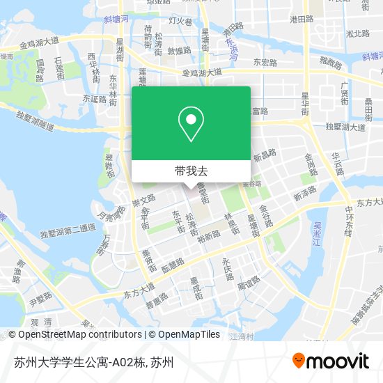 苏州大学学生公寓-A02栋地图