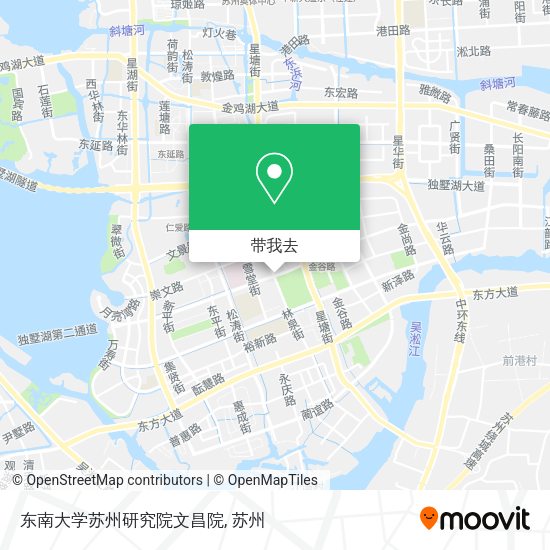 东南大学苏州研究院文昌院地图