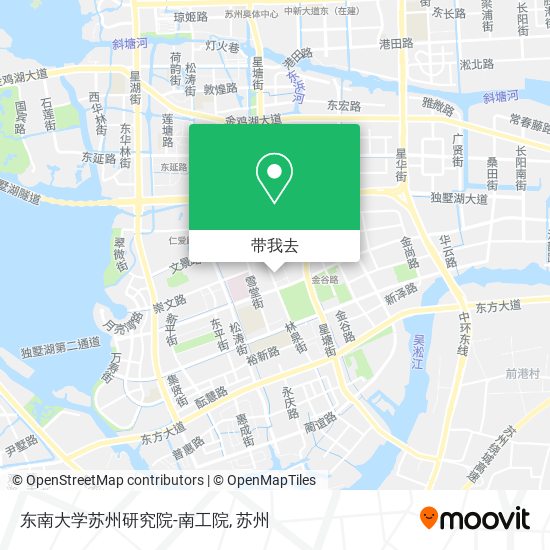 东南大学苏州研究院-南工院地图