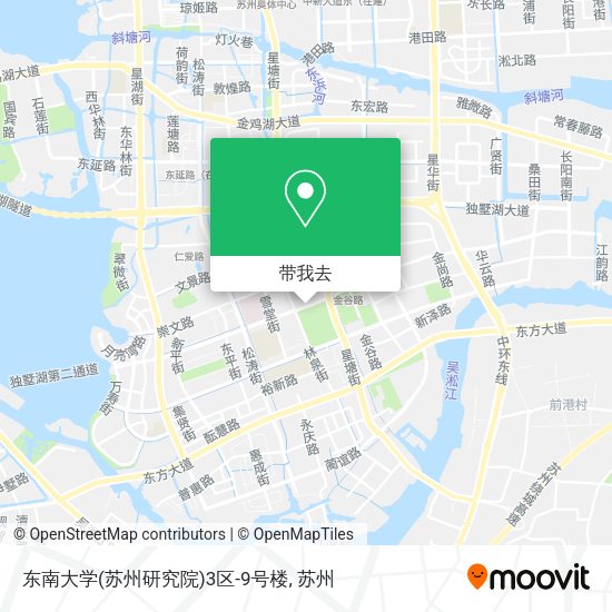 东南大学(苏州研究院)3区-9号楼地图