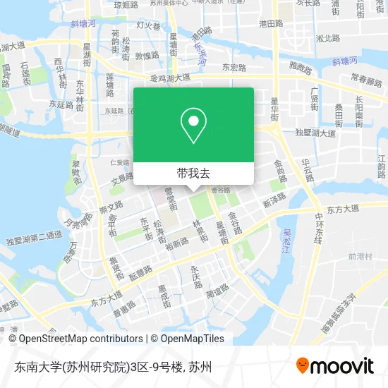 东南大学(苏州研究院)3区-9号楼地图
