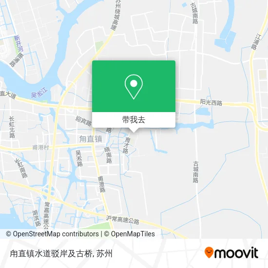 甪直镇水道驳岸及古桥地图